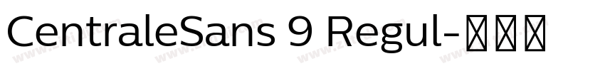 CentraleSans 9 Regul字体转换